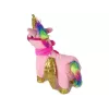 LEAN TOYS Mascote Cavalo Interativo Rosa Asas Douradas Música
