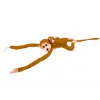 Peluche mascote macaco com bebé LEAN TOYS, Castanho-claro 90 cm