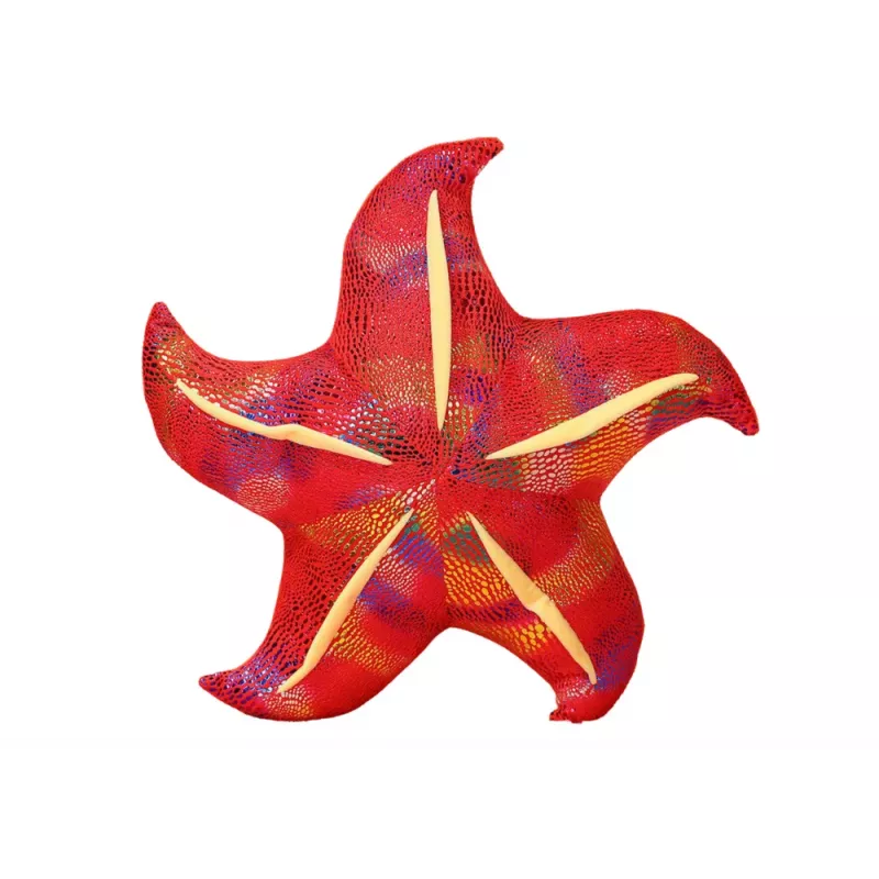 LEAN TOYS Peluche mascote estrela-do-mar vermelha almofada 20 cm