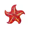LEAN TOYS Peluche mascote estrela-do-mar vermelha almofada 45 cm