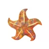 LEAN TOYS Estrela-do-mar de peluche mascote amarela almofada 20 cm