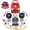 LEAN TOYS Conjunto de mecânica, camião para desmontar, ferramentas de oficina