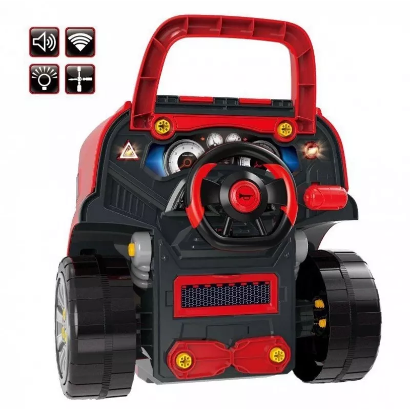 LEAN TOYS Conjunto de mecânica, camião para desmontar, ferramentas de oficina