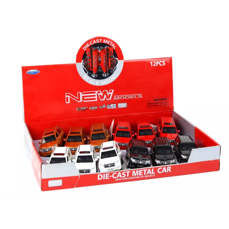 LEAN TOYS Carro de metal 12 cm efeitos sonoros luz várias cores