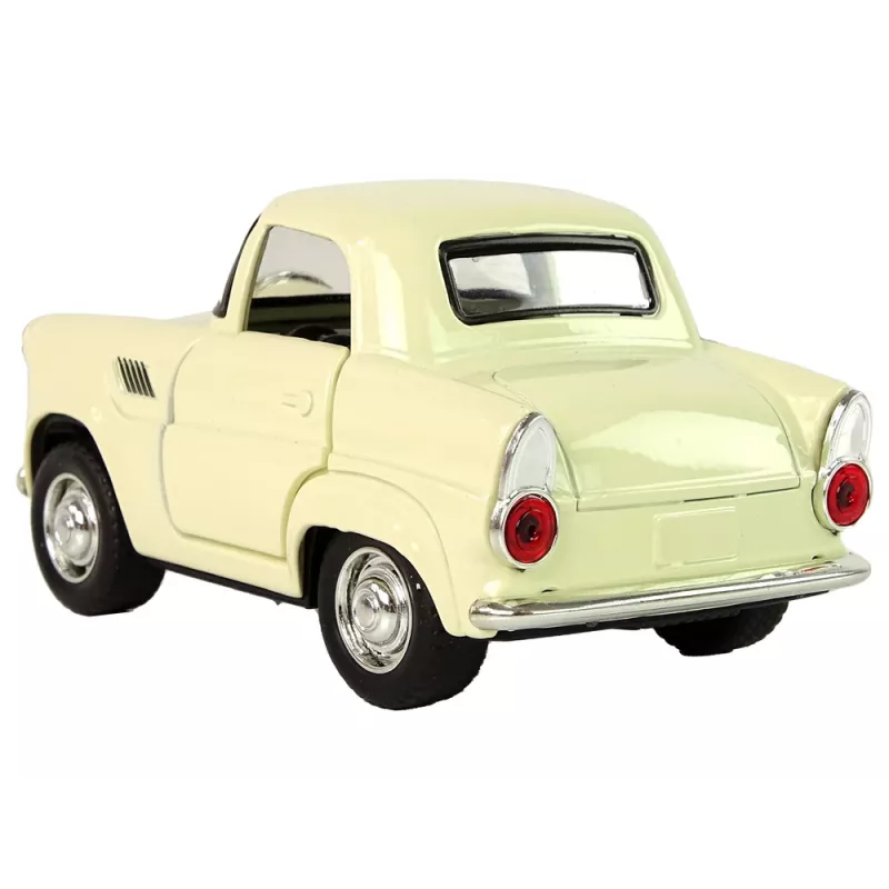 LEAN TOYS Carro metálico clássico com portas que abrem e som