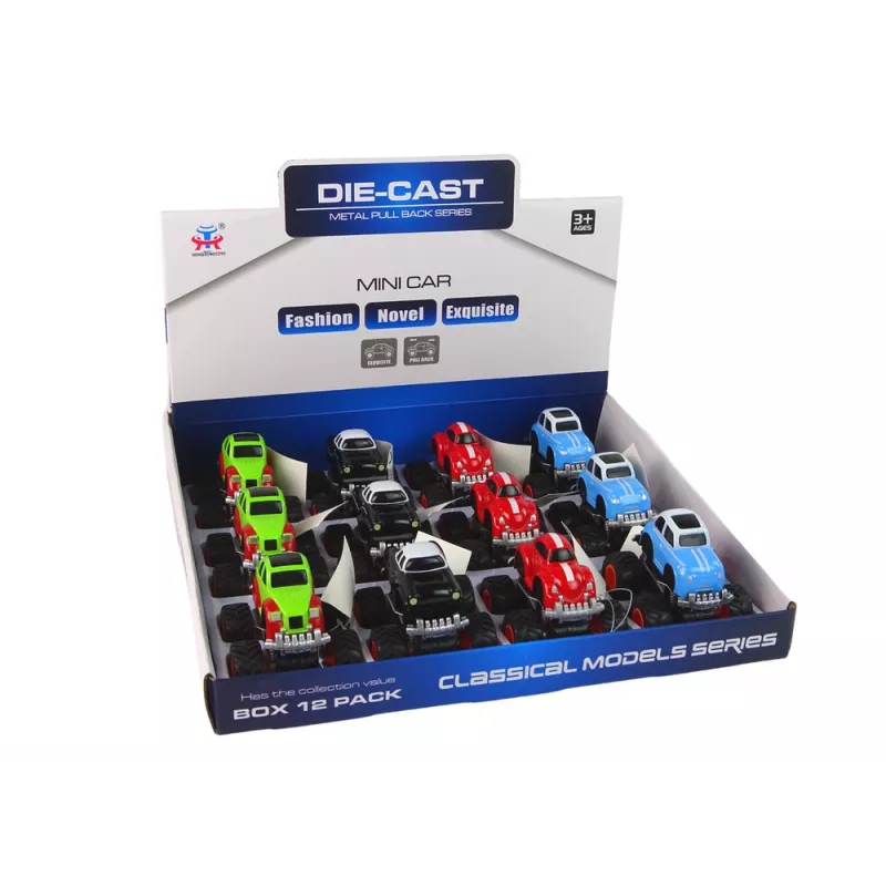 LEAN TOYS Carro de metal rodas grandes vários designs HXHG08