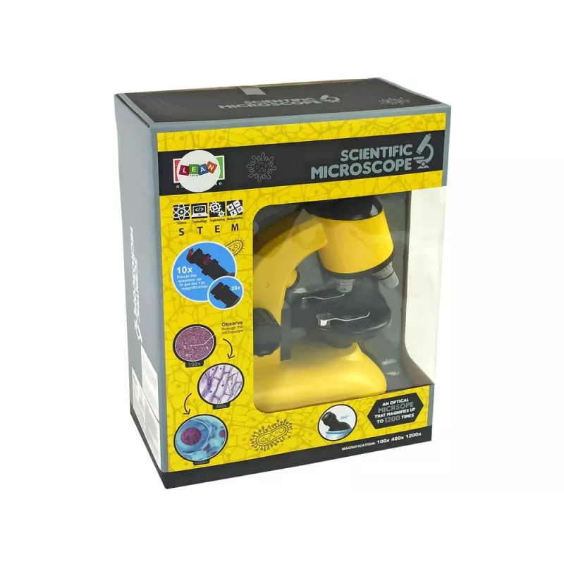 LEAN TOYS Microscópio para pequenos cientistas conjunto de aprendizagem