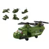 LEAN TOYS Conjunto de construção helicóptero militar verde militar 1000 peças