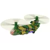 LEAN TOYS Helicóptero militar com grandes pás, luzes e som moro