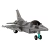 Avião de caça militar a jato telecomandado RC LEAN TOYS Cinzento com luzes