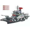 LEAN TOYS Conjunto Militar Navio Militar Exército de Batalha Canhões Luzes Sons