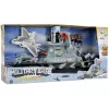 LEAN TOYS Conjunto Militar Navio Militar Exército de Batalha Canhões Luzes Sons