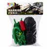 LEAN TOYS Conjunto militar Soldados com veículo blindado 14 peças
