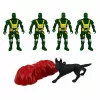 LEAN TOYS Conjunto militar Soldados com veículo blindado 14 peças