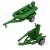 LEAN TOYS Conjunto militar Soldados com veículo blindado 14 peças