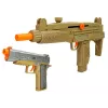 LEAN TOYS Conjunto militar arma máscara binóculos colete bússola