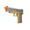 LEAN TOYS Conjunto de armas militares espingarda pistola auscultadores apito luzes