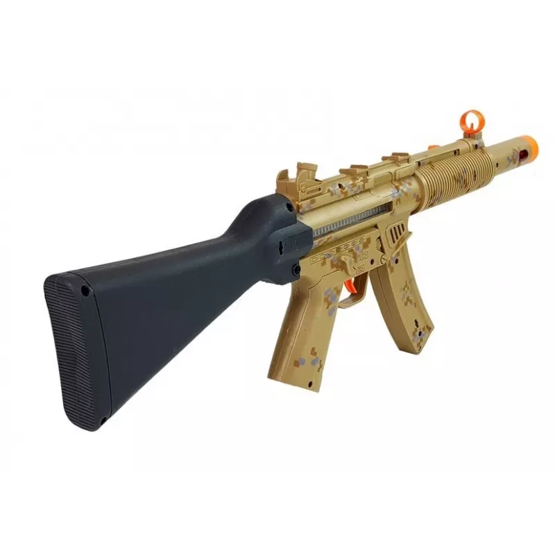 LEAN TOYS Conjunto de armas militares espingarda pistola auscultadores apito luzes