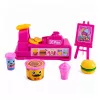 LEAN TOYS conjunto de bonecas mini com caixa registadora, vendedora, hambúrguer, acessórios de gelado