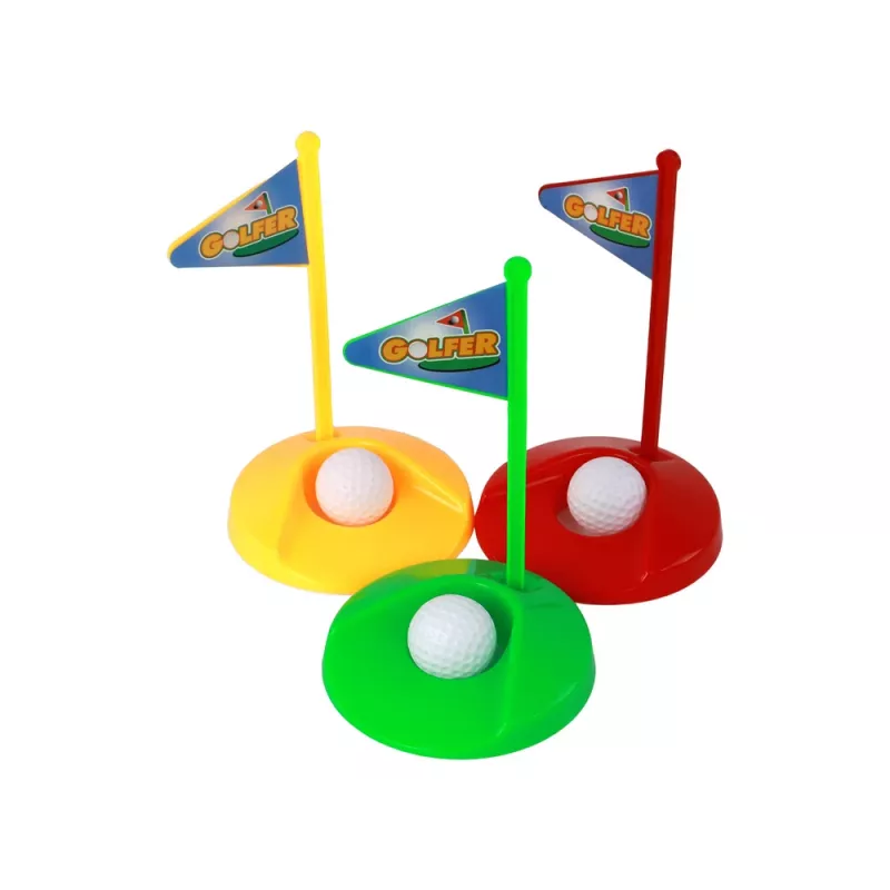 LEAN TOYS Conjunto de Minigolfe para Crianças, Tacos, 12 Peças