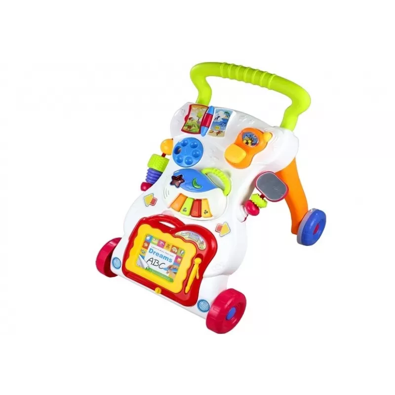 LEAN TOYS Carrinho de aprendizagem multifuncional para bebés para apoiar os primeiros passos