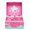 LEAN TOYS Caixa de Música Porta-Joias Unicórnio Giratório Rosa