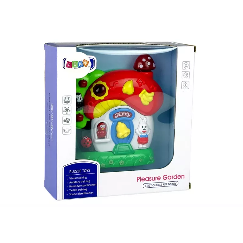LEAN TOYS Casa de Brincar Musical para Bebés Animais