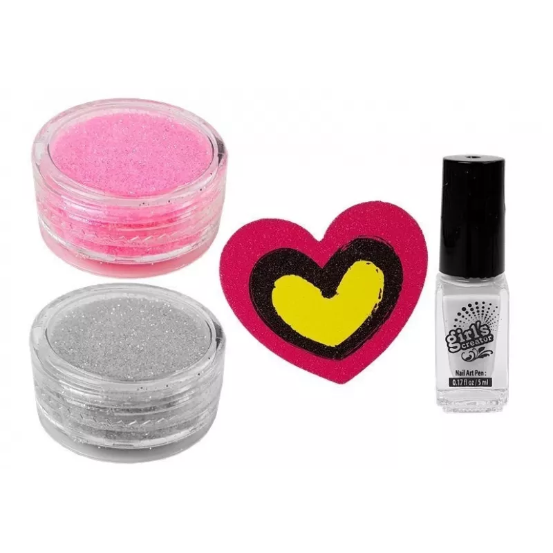 Conjunto 2 em 1 LEAN TOYS de fazer pulseiras e pintar unhas com contas e vernizes