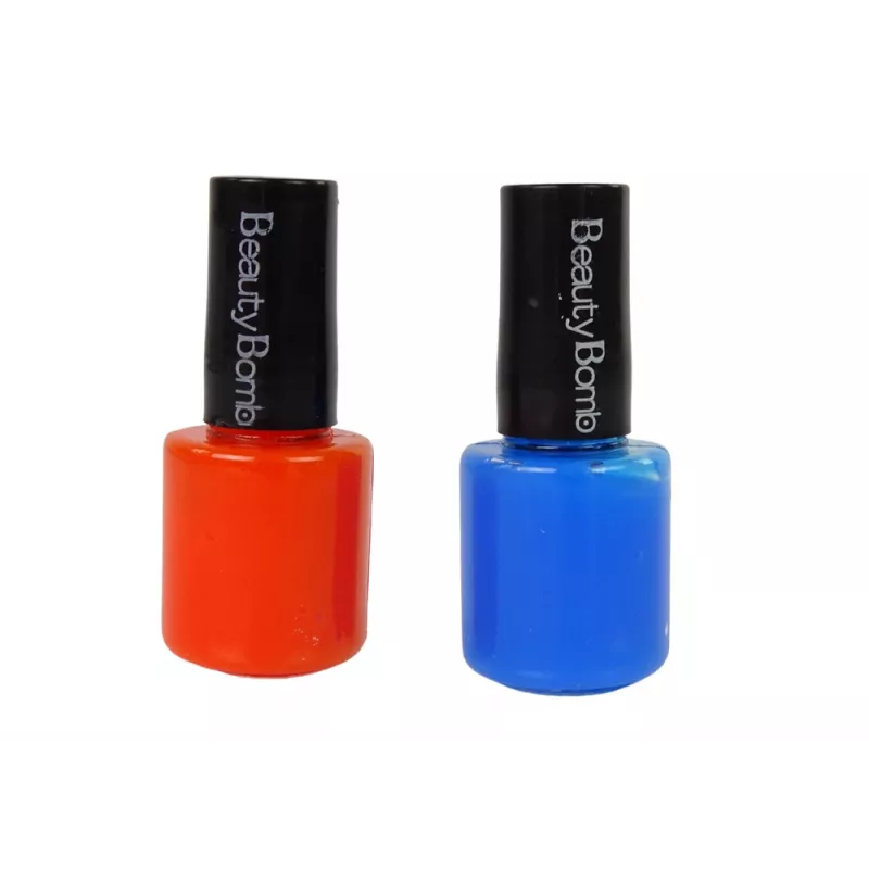 LEAN TOYS Conjunto de Verniz de Unhas com Vernizes, Brilhos, Autocolantes e Anéis