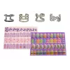 LEAN TOYS Conjunto de Verniz de Unhas com Vernizes, Brilhos, Autocolantes e Anéis