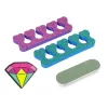 LEAN TOYS Conjunto de verniz de unhas com vernizes canetas e autocolantes coloridos