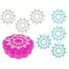 LEAN TOYS Conjunto de verniz de unhas com vernizes canetas e autocolantes coloridos