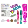 LEAN TOYS Conjunto de decoração de unhas pinos para unhas dispensadores de glitter diamantes