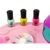 LEAN TOYS Conjunto de verniz de unhas com glitter para unhas secador e autocolantes