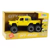 LEAN TOYS Carro offroad com tração por fricção, luzes e sons, Amarelo, 6x6, 1:16