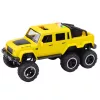 LEAN TOYS Carro offroad com tração por fricção, luzes e sons, Amarelo, 6x6, 1:16