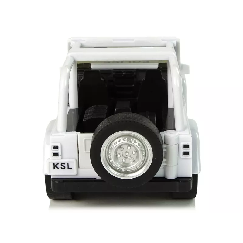 LEAN TOYS Carro de polícia todo-o-terreno branco