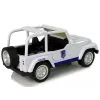 LEAN TOYS Carro de polícia todo-o-terreno branco