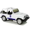 LEAN TOYS Carro de polícia todo-o-terreno branco