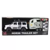 Veículo todo-o-terreno LEAN TOYS com atrelado para cavalos, figura, luzes e sons