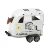 Veículo todo-o-terreno LEAN TOYS com atrelado para cavalos, figura, luzes e sons