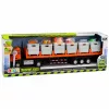 LEAN TOYS camião de transporte de alimentos laranja 1:40 modelo em zamac