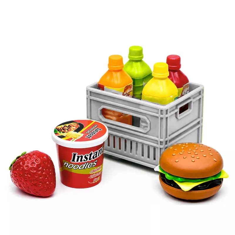 LEAN TOYS camião de transporte de alimentos laranja 1:40 modelo em zamac