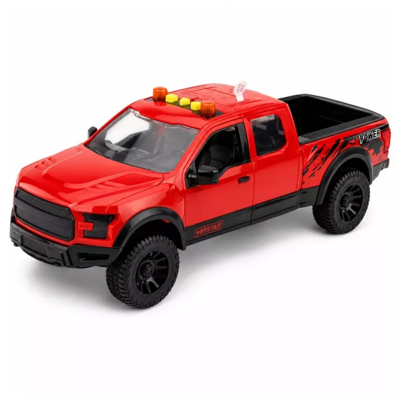 LEAN TOYS pickup 1:12 RC com portas que abrem, luzes traseiras, sons – vermelho