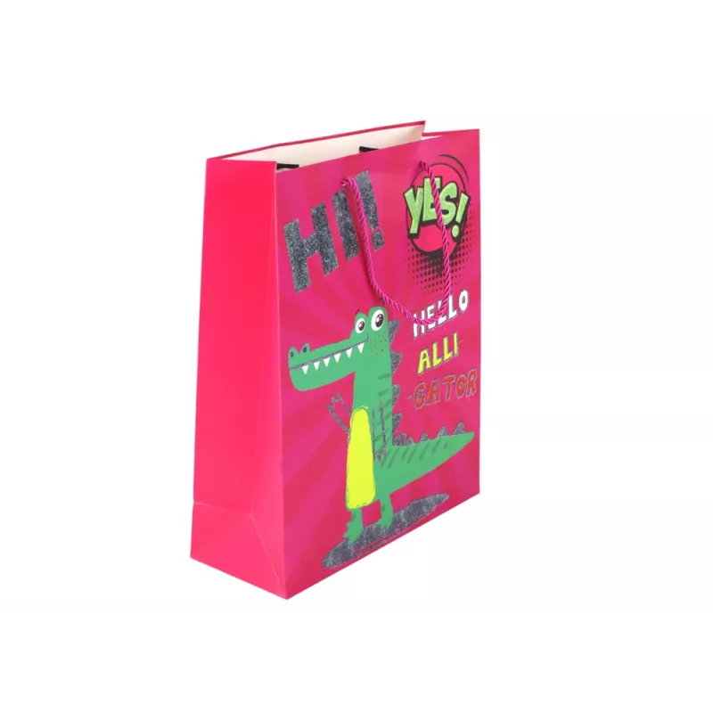 LEAN TOYS Saco de Papel Rosa 32cm x 26cm x 10cm