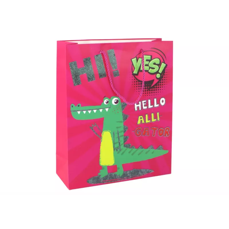 LEAN TOYS Saco de Papel Rosa 32cm x 26cm x 10cm