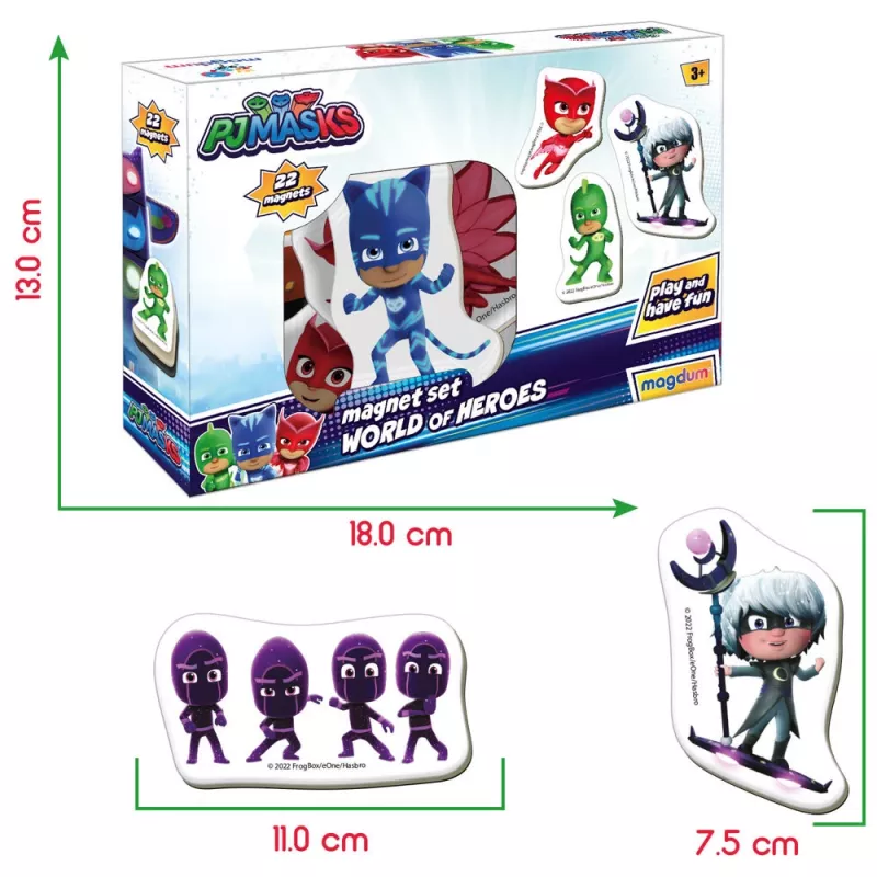Conjunto de ímanes PJ Masks LEAN TOYS ME 5031-31