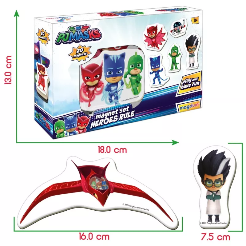 Conjunto de ímanes PJ Masks LEAN TOYS Pjmasks ME 5031-32