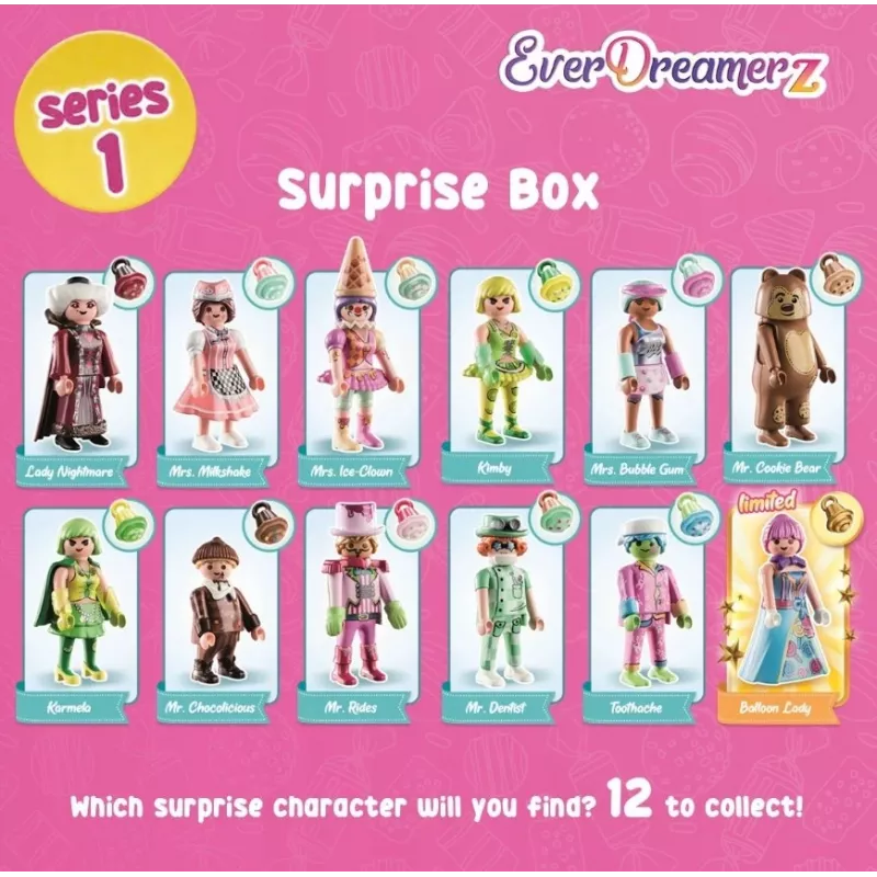 LEAN TOYS Playmobil EverDreamerz 70389 Caixa surpresa Série 1