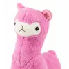LEAN TOYS Peluche alpaca lhama – ultra macio e fofo rosa 28 cm